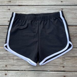 Classic Black Women's Shorts with White Trim